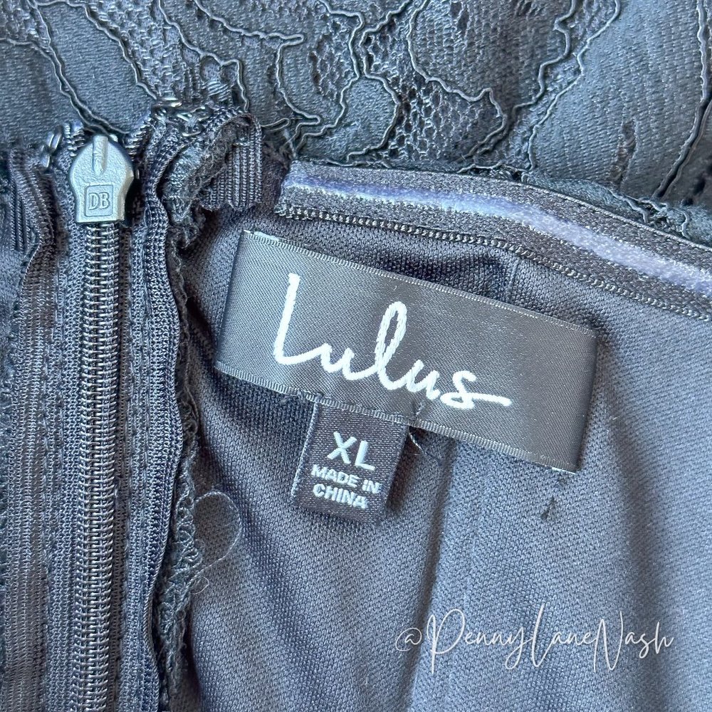 Lulu's Be My Sweetheart Black Lace Off-the-Shoulder Bodycon Dress - Picture 8 of 15